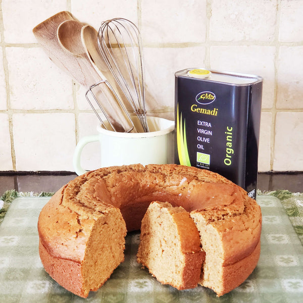 Ring Cake Recipe with Mild Organic Extra Virgin Olive Oil (With unrefined sugar, wholegrain & unbleached flour. Dairy free version available)