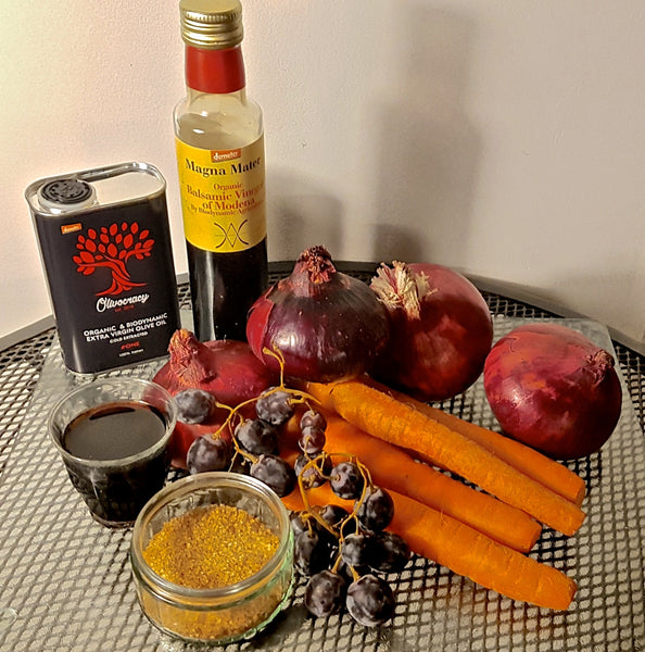 Caramelised Carrots & Onions With Balsamic Vinegar
